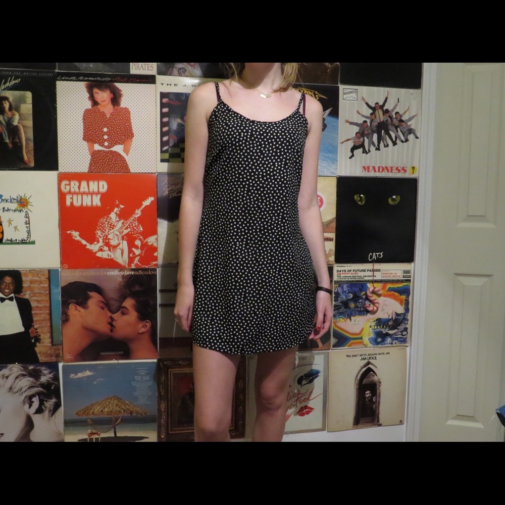 VINTAGE POLKA DOTTED DRESS